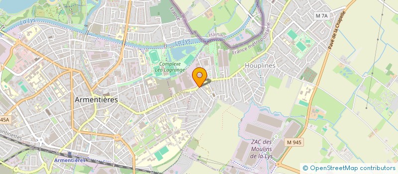 localisation de l'entreprise COUCHEZ MARCEL ET GERARD  HOUPLINES