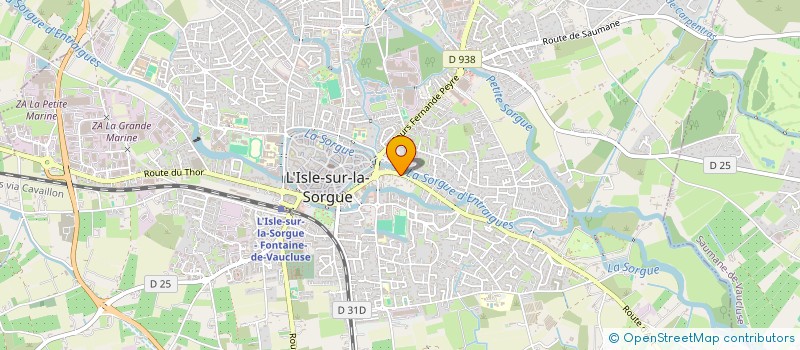 localisation de l'entreprise COUCOU IMMOBILIER  L'ISLE-SUR-LA-SORGUE