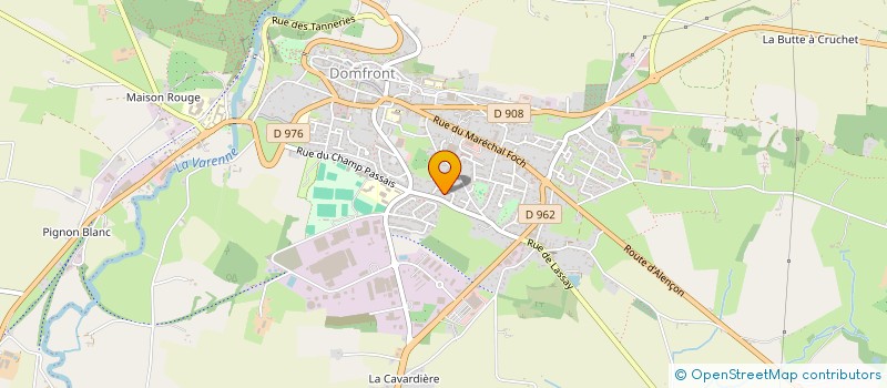 localisation de l'entreprise COUCOUMI à DOMFRONT-EN-POIRAIE