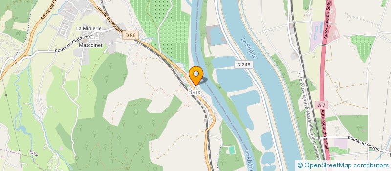 localisation de l'entreprise COUCOURDAS  BAIX