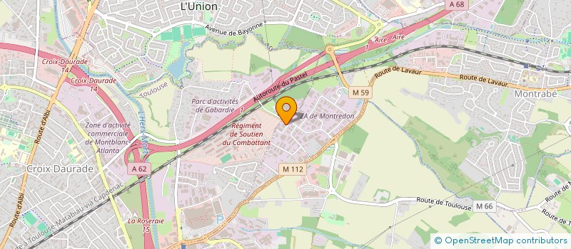 localisation de l'entreprise COUCOUREUX BATIMENTS, PAR ABREVIATION C. BAT à L'UNION
