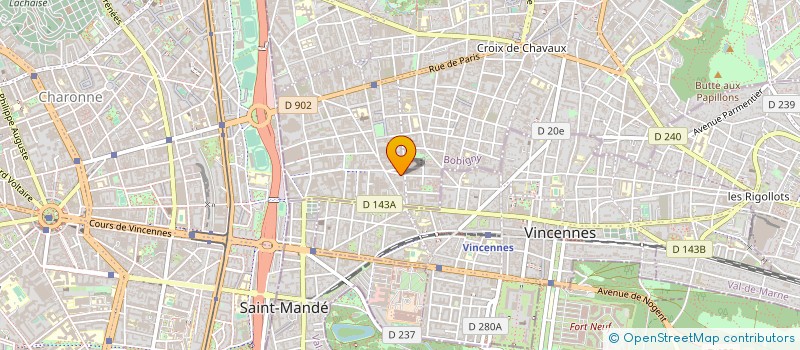 localisation de l'entreprise COUCOURICOURT à MONTREUIL