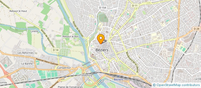 localisation de l'entreprise COUCOURUS VOLAILLES à BEZIERS