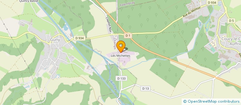 localisation de l'entreprise COUCY LE CHATEAU TRANSPORTS à COUCY-LE-CHATEAU-AUFFRIQUE