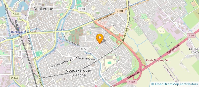 localisation de l'entreprise COUD'ENTRAIDE, LA GENEROSITE, LE COEUR DE NOTRE MISSION  COUDEKERQUE-BRANCHE