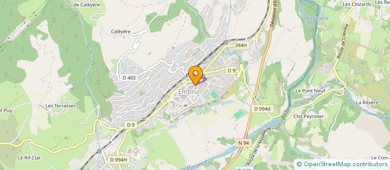 localisation de l'entreprise COUD'FOUDRE à EMBRUN