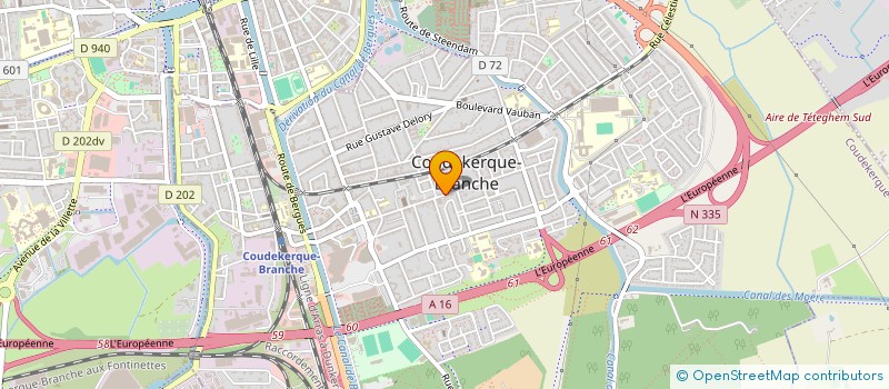 localisation de l'entreprise COUD'OEIL  COUDEKERQUE-BRANCHE