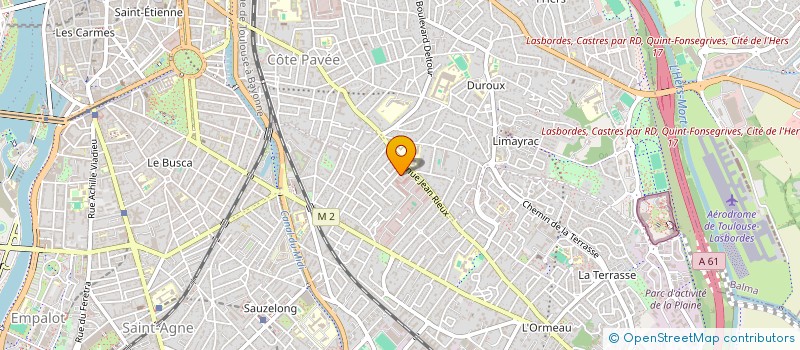 localisation de l'entreprise COUD'POUSSE ENSEMBLE TOUTE L'ANNEE à TOULOUSE