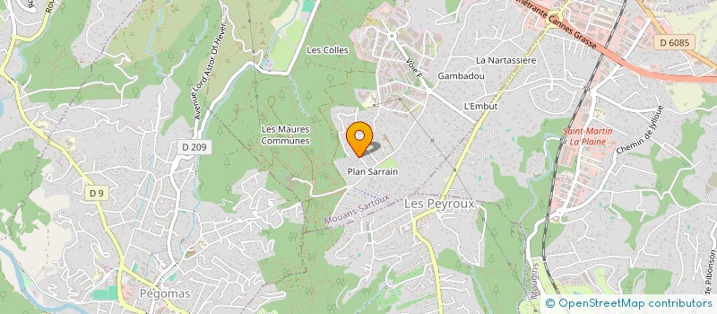 localisation de l'entreprise COUDA  MOUANS-SARTOUX