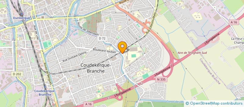 localisation de l'entreprise COUDEKERQUE ENTREPRENDRE  COUDEKERQUE-BRANCHE