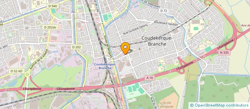 localisation de l'entreprise COUDEKERQUE MAGIC CLUB  COUDEKERQUE-BRANCHE