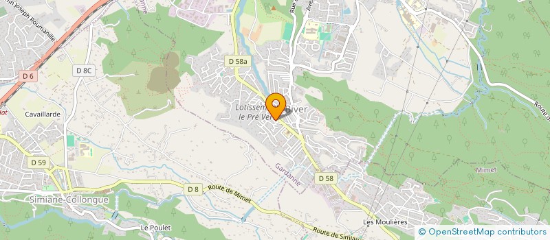localisation de l'entreprise COUDER CORDINA à GARDANNE