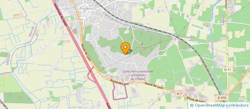 localisation de l'entreprise COUDER ET CIE  PIOLENC