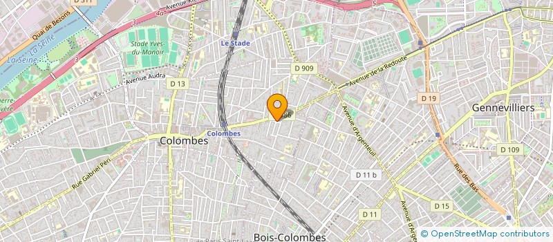 localisation de l'entreprise COUDER INVEST  COLOMBES