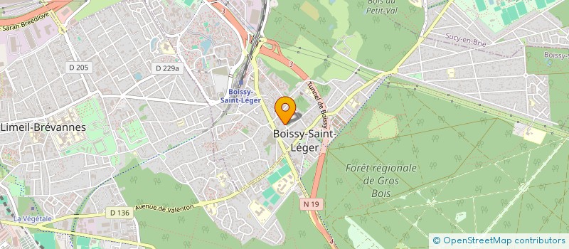 localisation de l'entreprise COUDERC à BOISSY-SAINT-LEGER