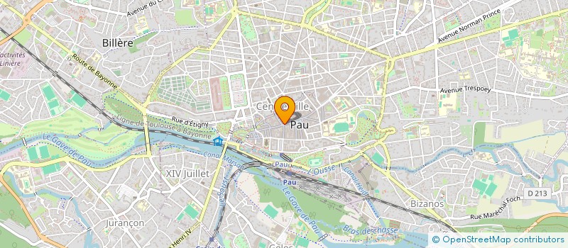 localisation de l'entreprise COUDERC OPTIQUE SA à PAU