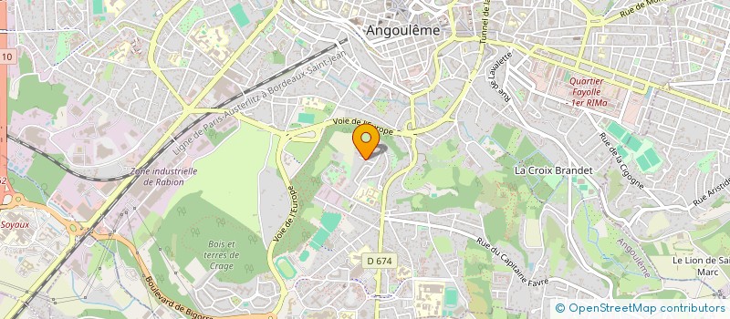 localisation de l'entreprise COUDERE CONSEILS à ANGOULEME