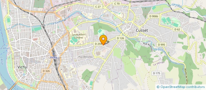 localisation de l'entreprise COUDERETTE YM à CUSSET