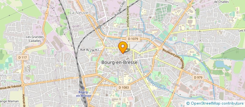 localisation de l'entreprise COUDERT à BOURG-EN-BRESSE