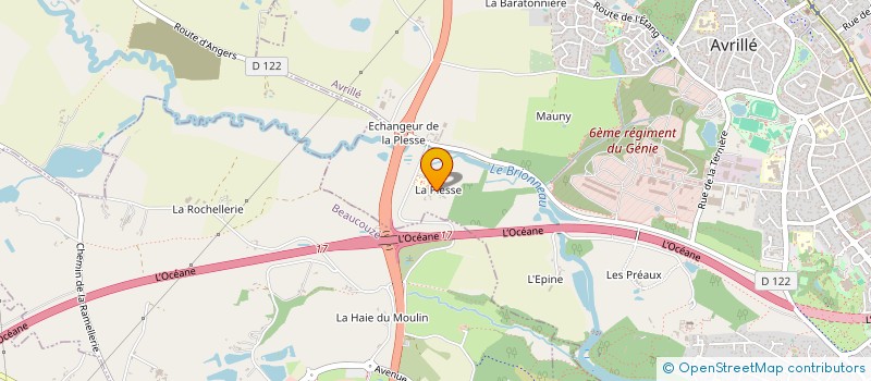 localisation de l'entreprise COUDERT à AVRILLE