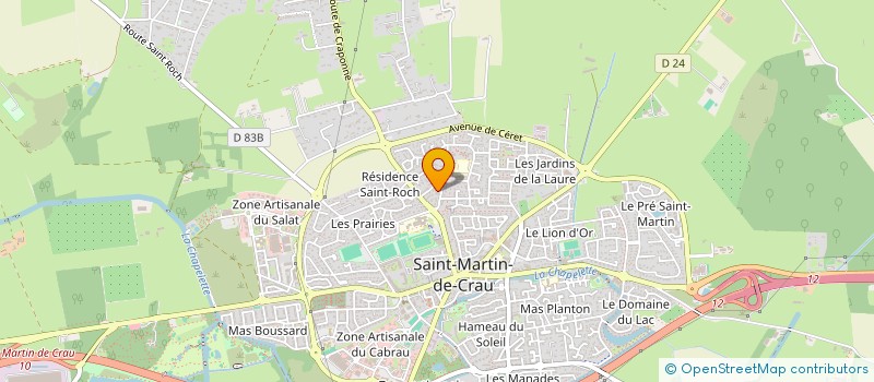 localisation de l'entreprise COUDERT MAINTENANCE CHAUFFAGE SANITAIRE à SAINT-MARTIN-DE-CRAU