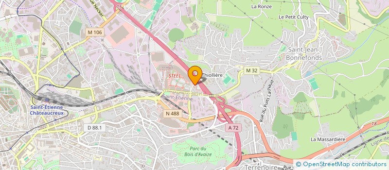 localisation de l'entreprise COUDERT TRANSPORTS SERVICES à SAINT-JUST-SAINT-RAMBERT