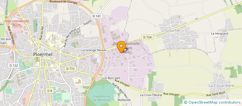 localisation de l'entreprise COUDRAY à PLOERMEL