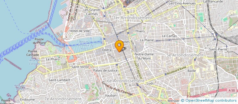 localisation de l'entreprise COUDRE DEBES  MARSEILLE