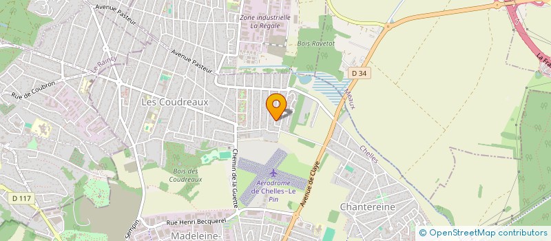 localisation de l'entreprise COUDREAUX SERVICES à CHELLES
