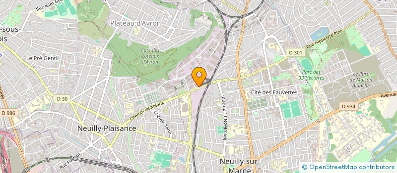 localisation de l'entreprise COUDRON SA à NEUILLY-SUR-MARNE