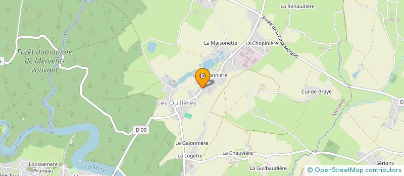 localisation de l'entreprise COUDRONNIERE à MERVENT