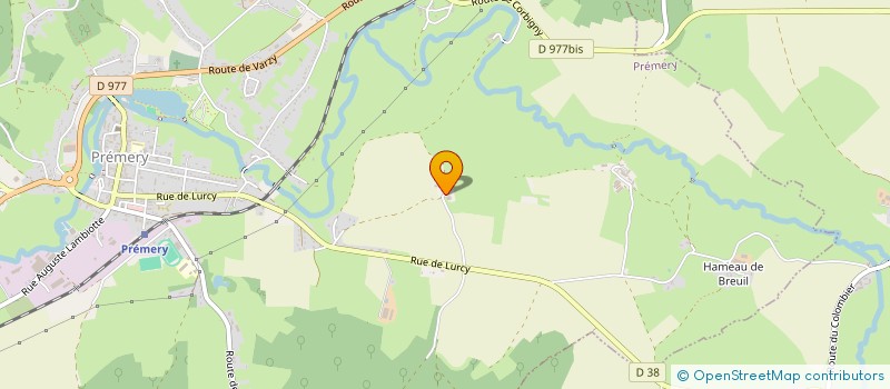 localisation de l'entreprise COUDROYE SOLAIRE  PREMERY