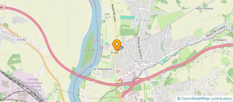 localisation de l'entreprise COUDURIER  MASSIEUX