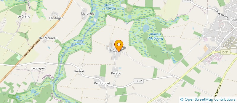 localisation de l'entreprise COUE LE CARFF  SAINT-LYPHARD