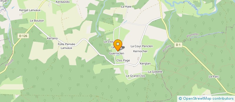 localisation de l'entreprise COUEDIC  PLUMELEC