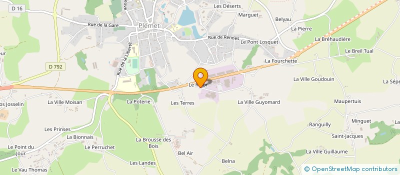 localisation de l'entreprise COUEDIC MADORE EQUIPEMENT à PLEMET