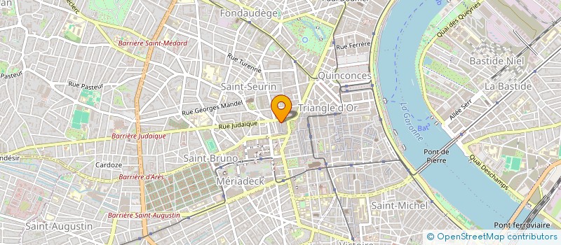 localisation de l'entreprise COUEGNAS ET CIE à BORDEAUX