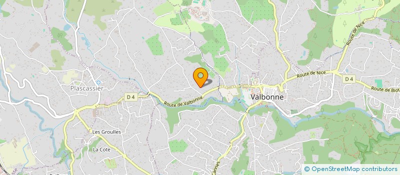 localisation de l'entreprise COUELLE  CHATEAUNEUF-GRASSE