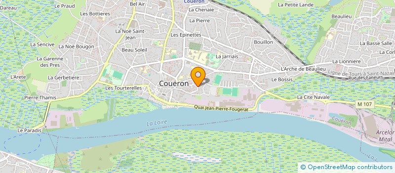 localisation de l'entreprise COUERON EBULLITION  COUERON