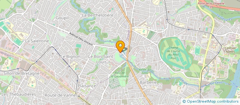 localisation de l'entreprise COUERON TENNIS DE TABLE à ORVAULT