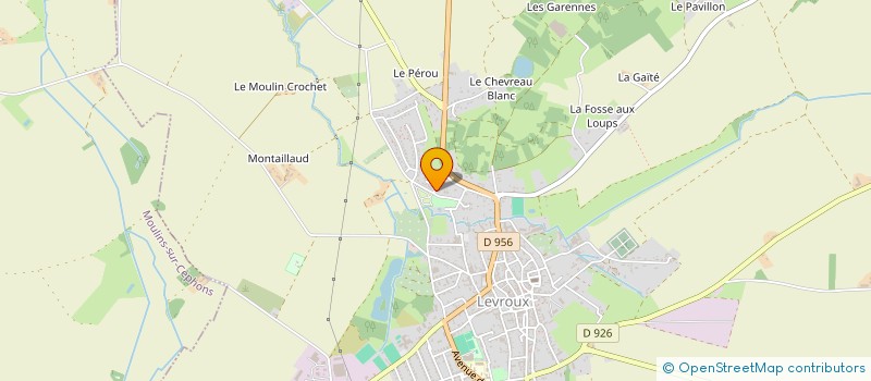 localisation de l'entreprise COUET MICHEL SAS à LEVROUX