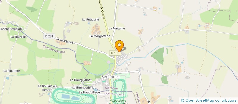 localisation de l'entreprise COUETIL ELEVAGE à SENONNES