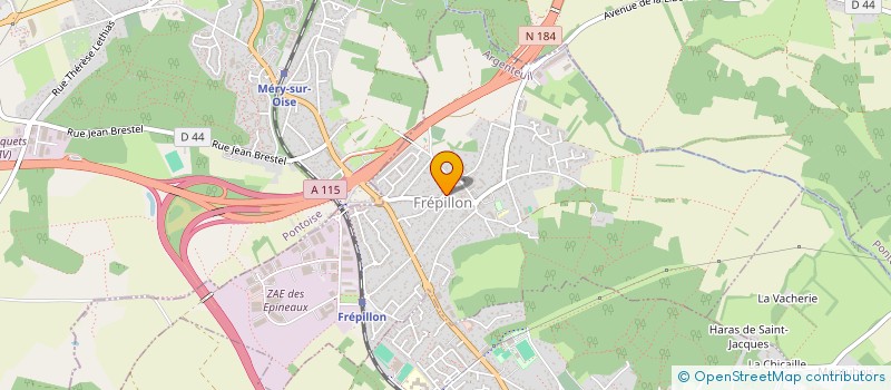 localisation de l'entreprise COUFFIN VINCENT CONSEIL  LA FRETTE-SUR-SEINE