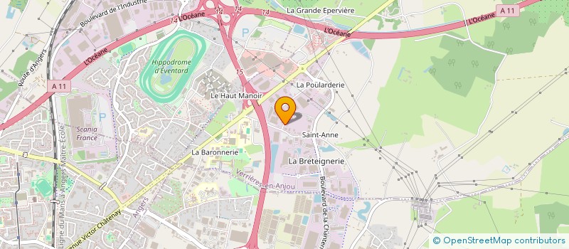 localisation de l'entreprise COUGAM  VERRIERES-EN-ANJOU