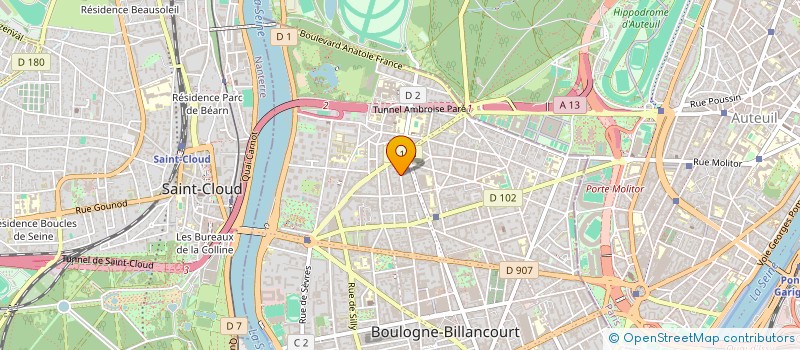 localisation de l'entreprise COUGAR à BOULOGNE-BILLANCOURT