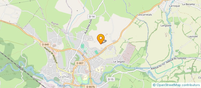 localisation de l'entreprise COUGET-ALBIAC  ALBIAC