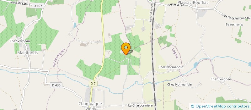 localisation de l'entreprise COUGNON à CHAMPAGNE-VIGNY