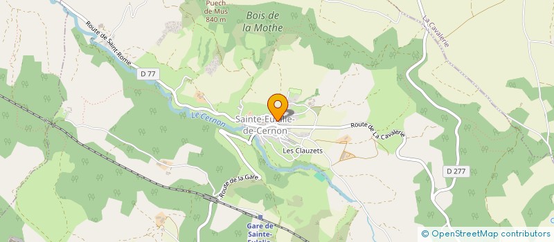 localisation de l'entreprise COUGOUILLE  SAINTE-EULALIE-DE-CERNON