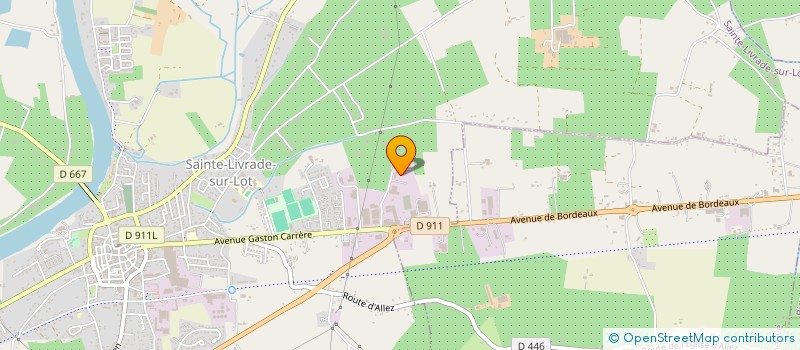 localisation de l'entreprise COUGRU  SAINTE LIVRADE SUR LOT