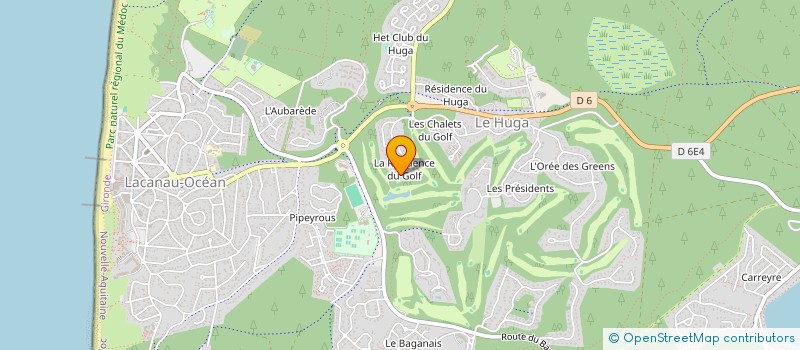 localisation de l'entreprise COUGUE  LACANAU